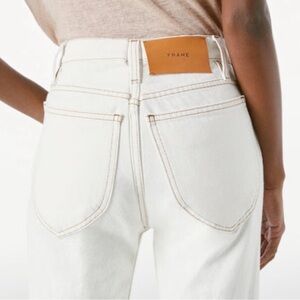 Frame Denim Women's Cream High Rise Jeans